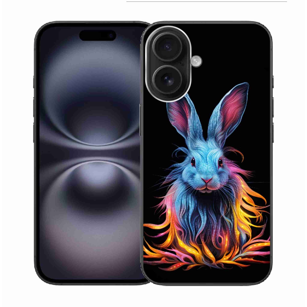 Gél borítás mmCase iPhone 16 készülékhez - absztrakt nyúl
