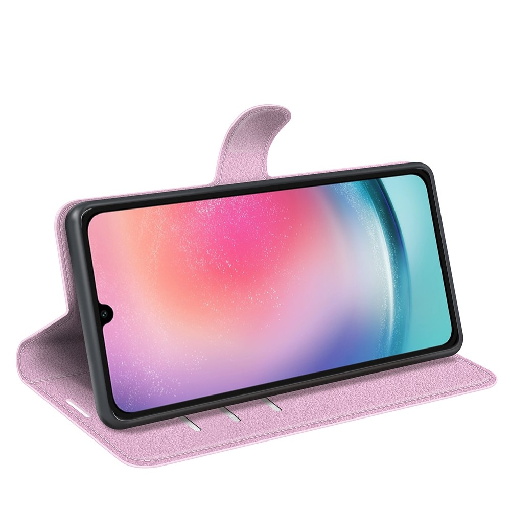 Litchi könyv tok Samsung Galaxy A16 4G/5G készülékhez - rózsaszín