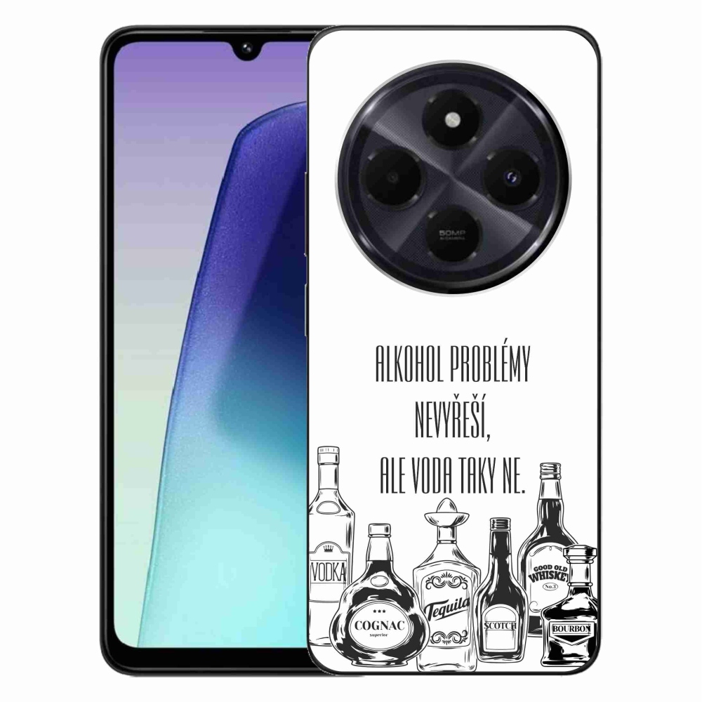 Gél borító mmCase a Xiaomi Redmi 14C/Poco C75-hez - vicces szöveg fehér háttérrel