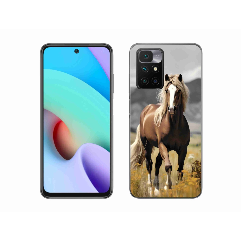 Zselés borítás mmCase a Xiaomi Redmi 10/Redmi 10 (2022) - barna ló 1