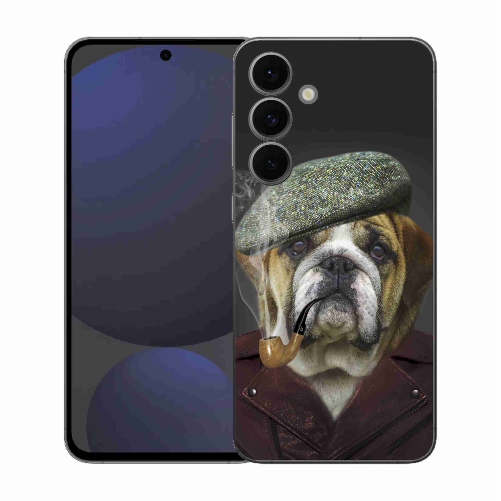 Zselés borítás mmCase Samsung Galaxy S25 FE - kutya csővel