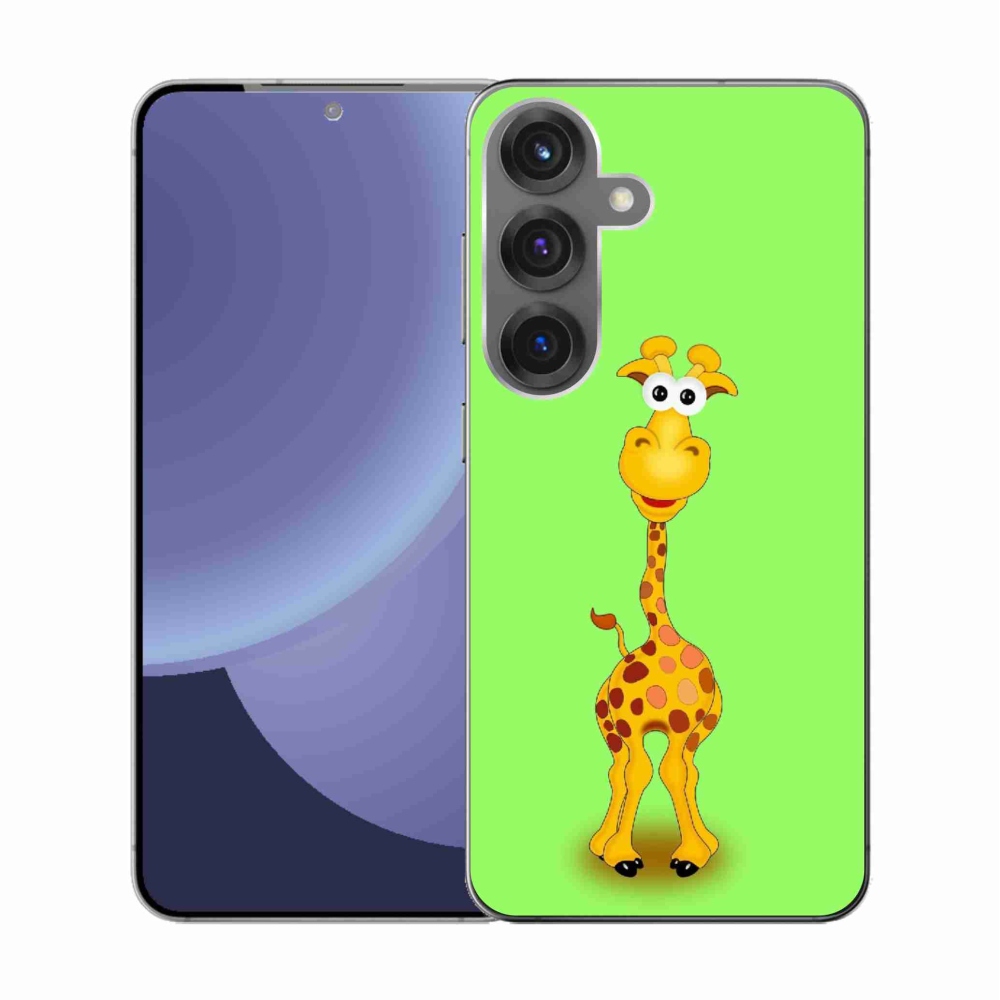 Gél borítás mmCase Samsung Galaxy S25 készülékhez - rajzfilm zsiráf