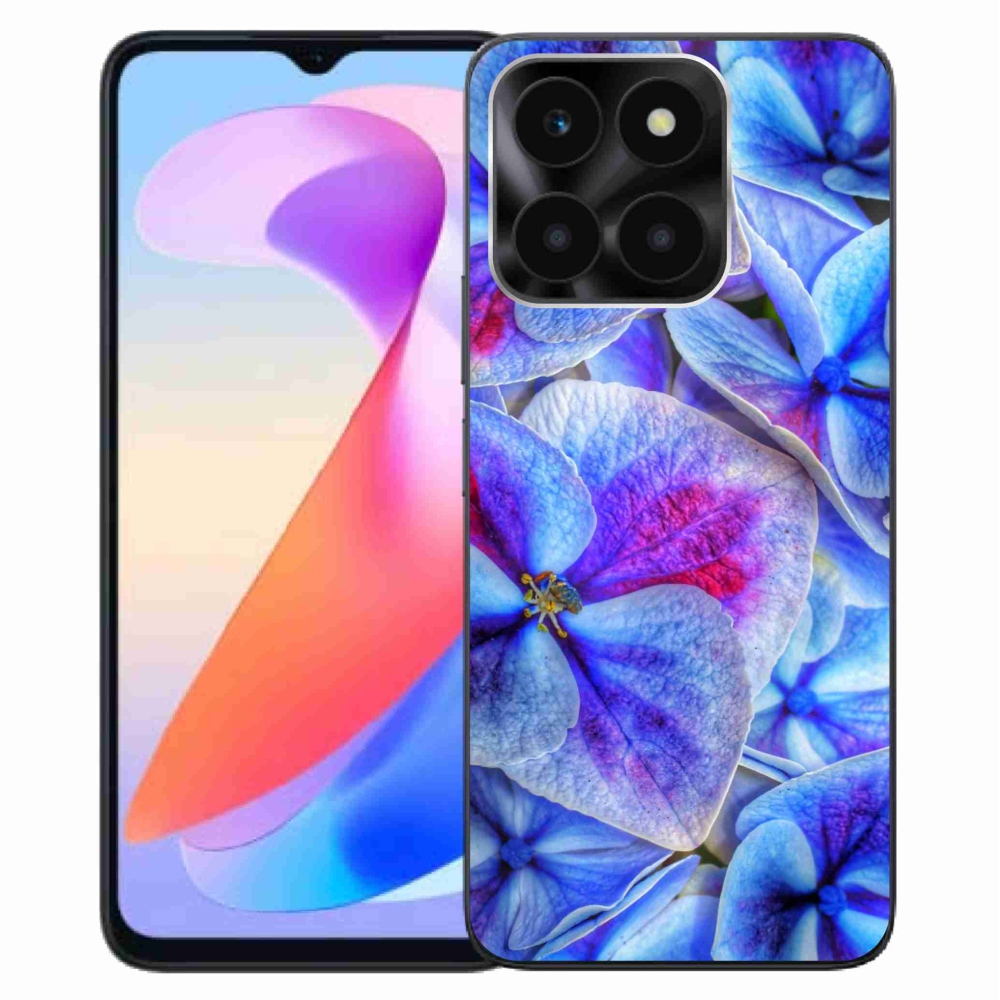 Zselés tok mmCase a Honor X6a készülékhez - kék virágok 1