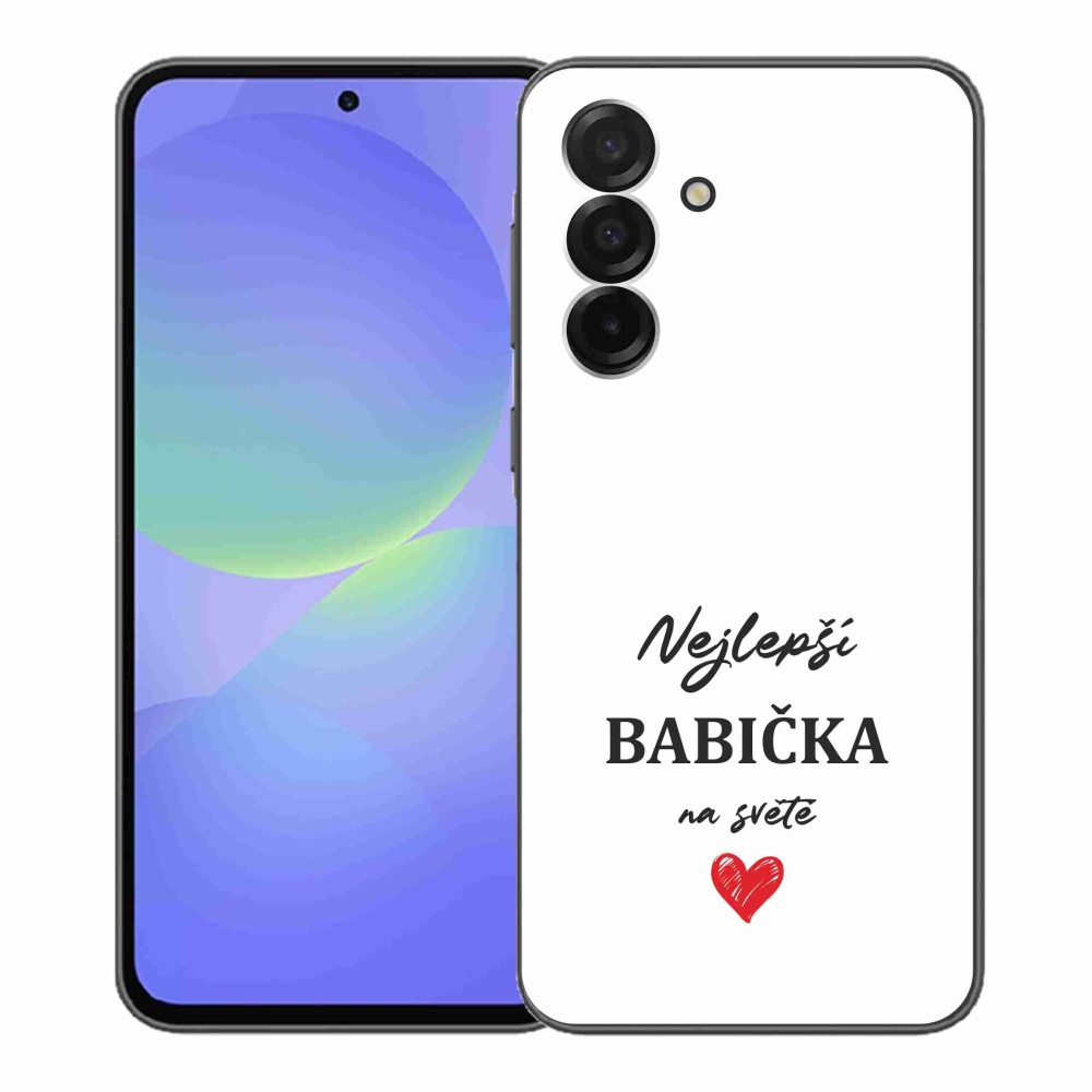 Gél borító mmCase Samsung Galaxy A36 5G - a legjobb nagymama 1 fehér háttérrel