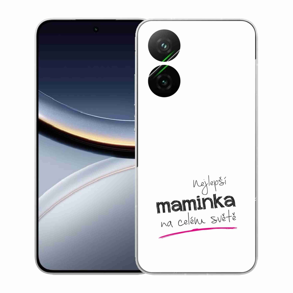 Gél borító mmCase a Xiaomi Poco F7 5G - legjobb anya 4 fehér háttérrel