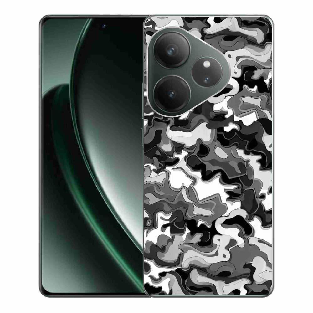 Gél borítás mmCase a Realme GT 6 5G/GT 6T 5G számára - álcázó mintázat 3