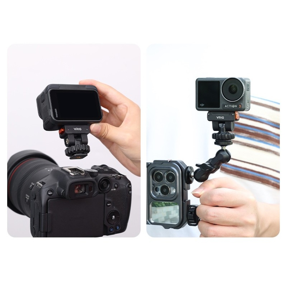 VRIG mágneses gyorskioldós tartó DJI Osmo Action 5 Pro, Action 4 és Action 3 kamerákhoz