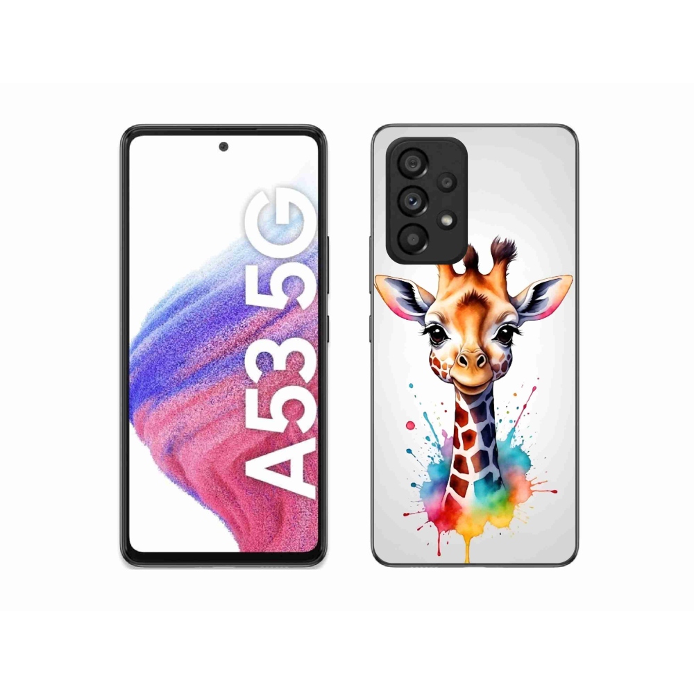 Zselés borítás mmCase Samsung Galaxy A53 5G - zsiráf 1