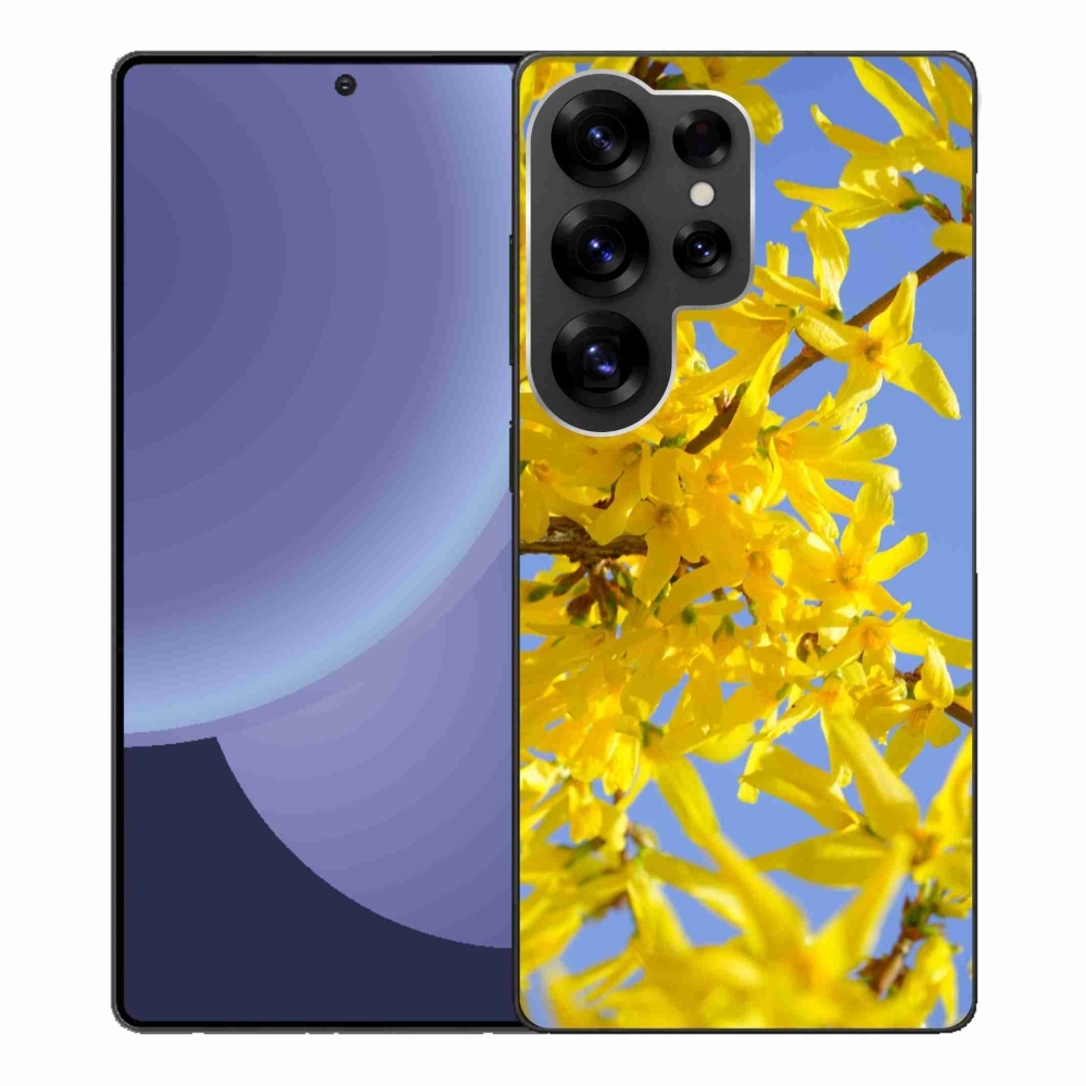 Gél borító mmCase Samsung Galaxy S25 Ultra készülékhez - sárga virágok