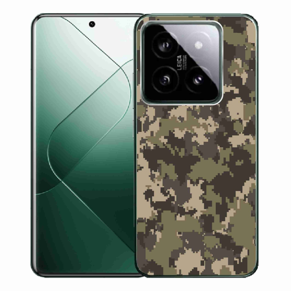 Gél borítás mmCase a Xiaomi 14 Pro-hoz - terepszínű minta 12