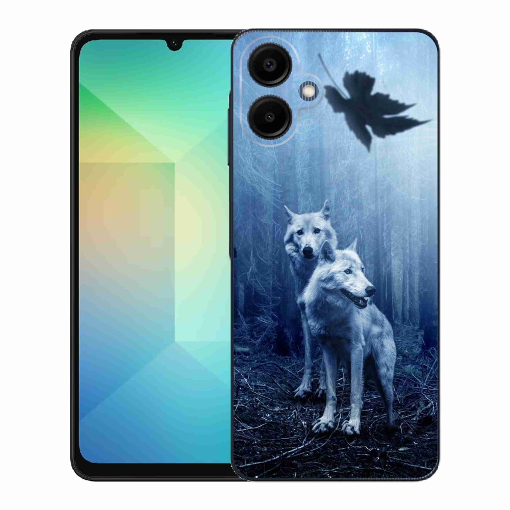 Gél borítás mmCase Samsung Galaxy A06 4G - farkasok az erdőben