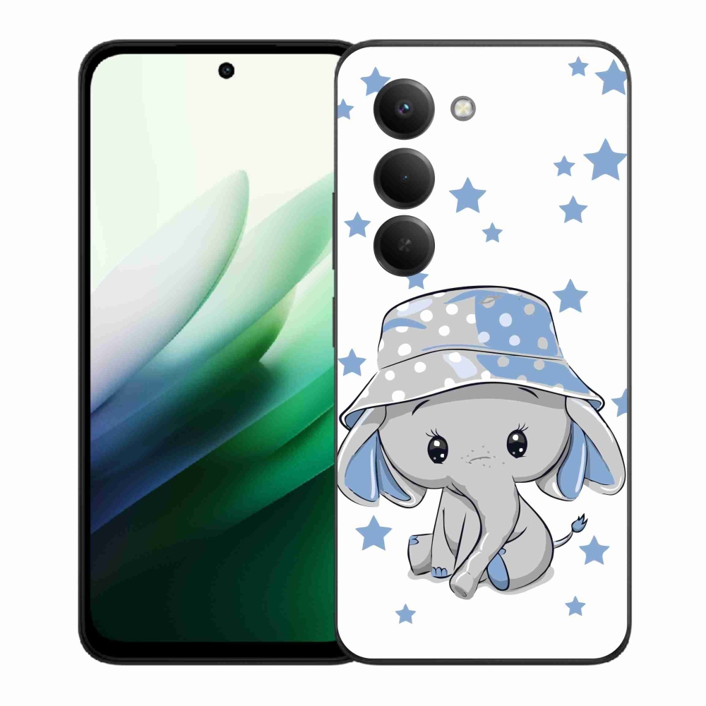 Gél borítás mmCase a Xiaomi Redmi 15 5G-hez - kék elefánt