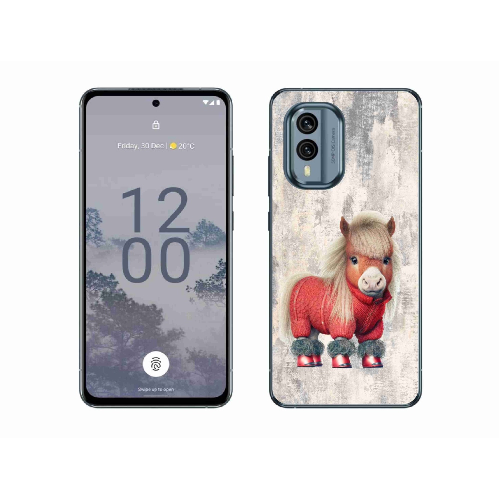 Zselés borítás mmCase a Nokia X30 5G készülékhez - póni pulóverben