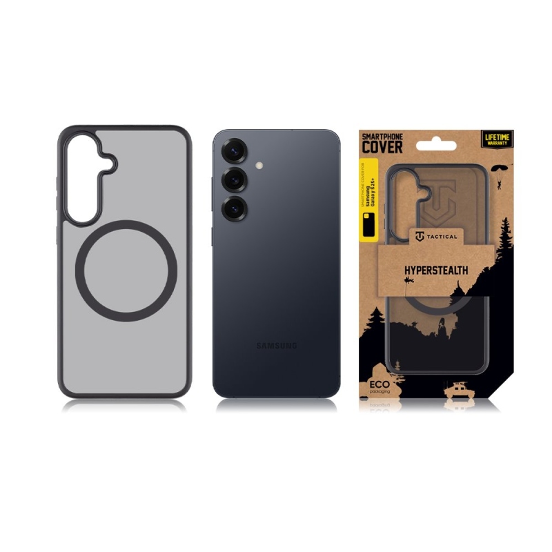 Tactical MagForce Hyperstealth borító Samsung Galaxy S25+ aszfaltra