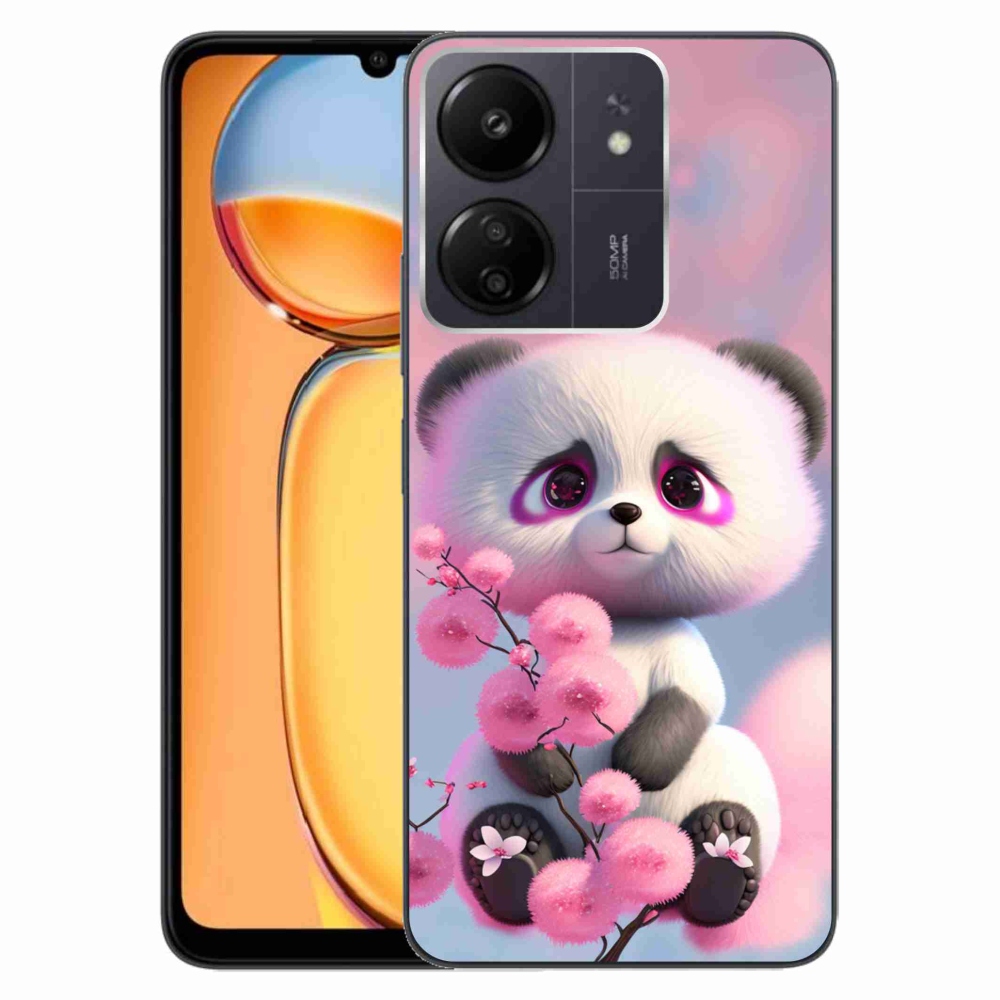 Gél borítás mmCase a Xiaomi Poco C65/Redmi 13C - aranyos panda 1
