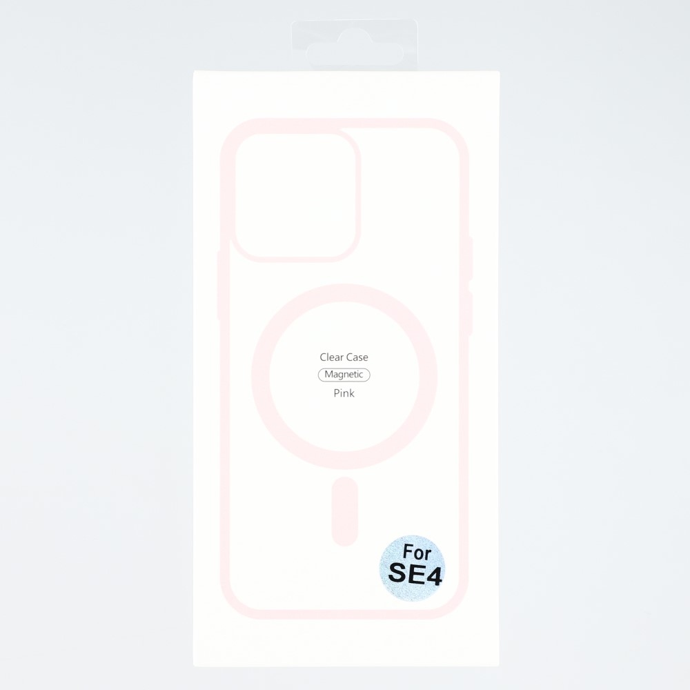 Matt zselés tok MagSafe támogatással iPhone 16e készülékhez - rózsaszín