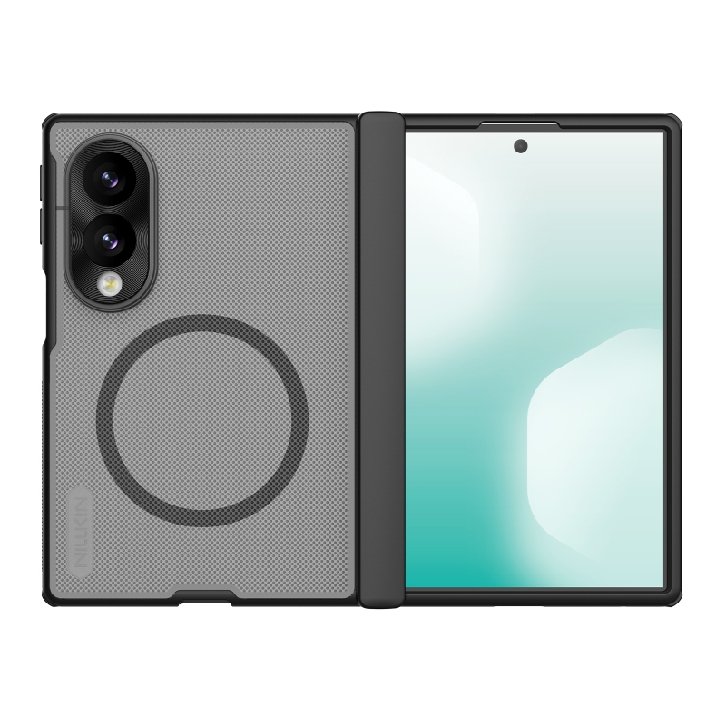 Nillkin Super Frosted FOLD mágneses hátlap a Samsung Galaxy Z Fold 8-hoz, átlátszó fekete