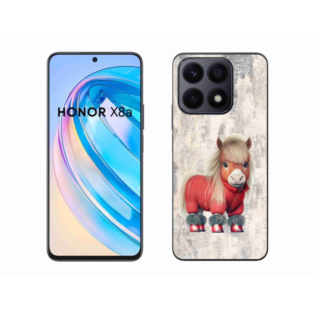 Zselés borítás mmCase a Honor X8a számára - póni pulóverben