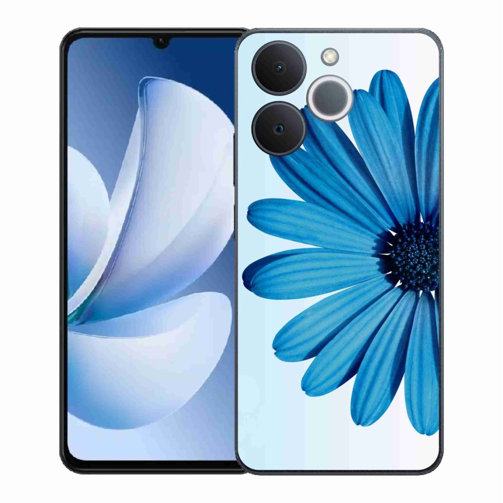 Zselés borító mmCase a Realme Note 70T készülékhez - kék margaréta