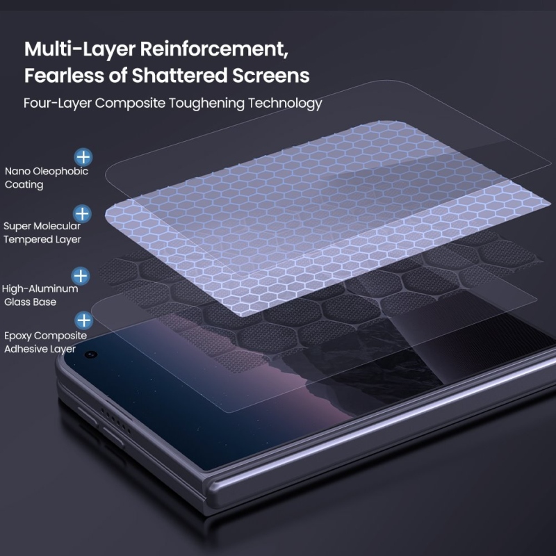 Nillkin 0,2 mm-es H+ PRO 2,5D edzett üveg az Apple iPhone Duo-hoz (felhelyező eszközzel) (külső)
