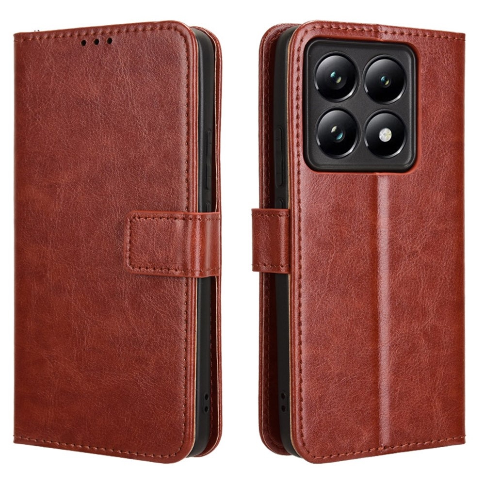 Őrült könyv tok Xiaomi 14T-hez - barna