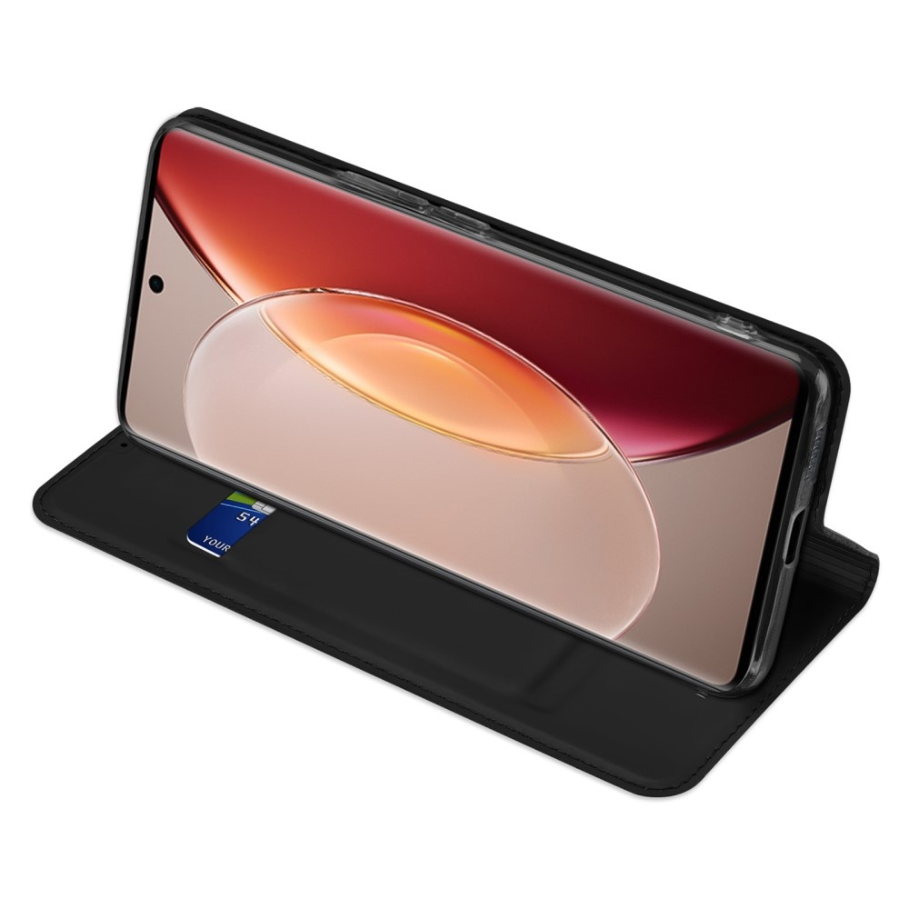 DUX könyvtáska Vivo X90 Pro készülékhez - fekete