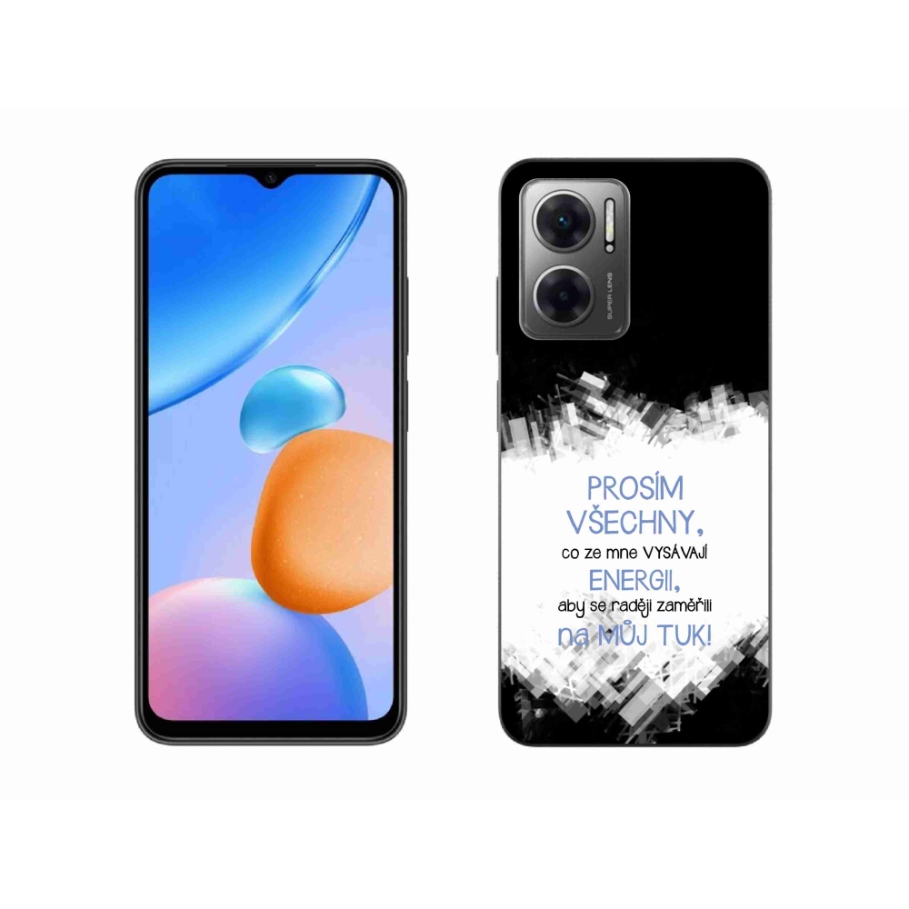 Gél borító mmCase a Xiaomi Redmi 10 5G-hez - vicces szöveg 1 kék