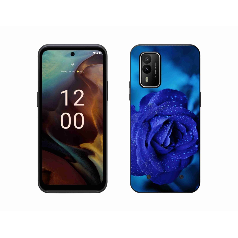 Gél tok mmCase a Nokia XR21 készülékhez - kék rózsa