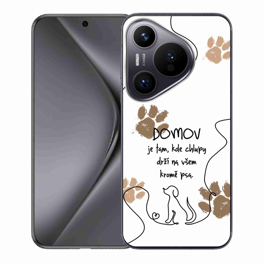 Gél borító mmCase a Huawei Pura 70 készülékhez - kutya motívum fehér háttérrel