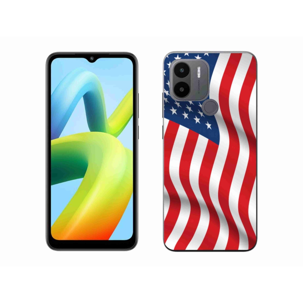 Gél borítás mmCase a Xiaomi Redmi A1+/A2+ - amerikai zászlóhoz