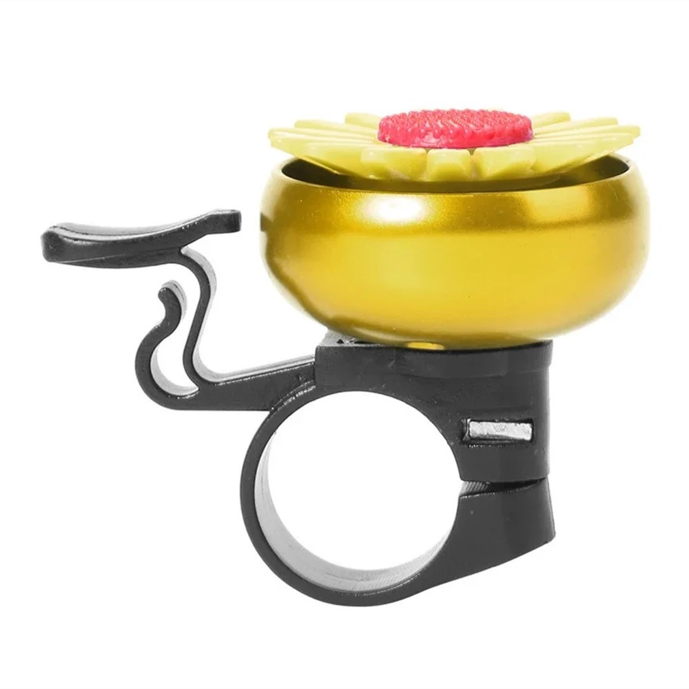 Gyerek biciklicsengő virágmotívummal - sárga