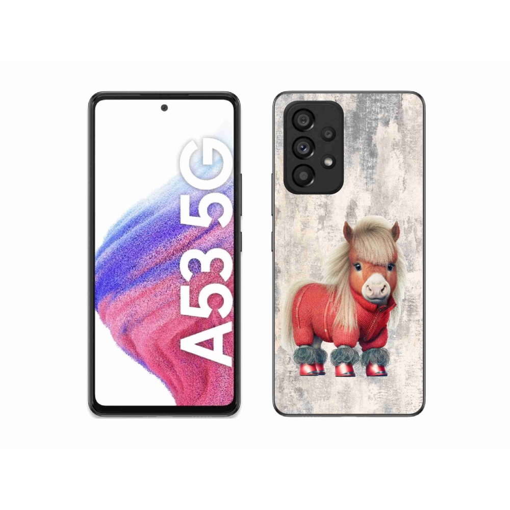 Gél borítás mmCase Samsung Galaxy A53 5G - póni pulóverben