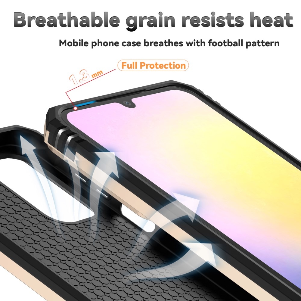 Gyűrűálló borítás Samsung Galaxy A26 5G készülékhez - arany színű