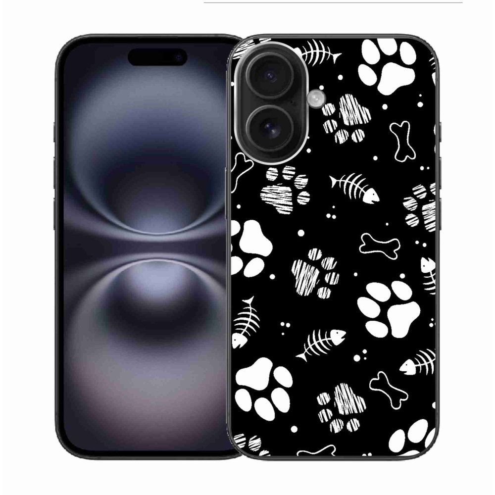 Gél borítás mmCase iPhone 16 készülékhez - kutyamancsok