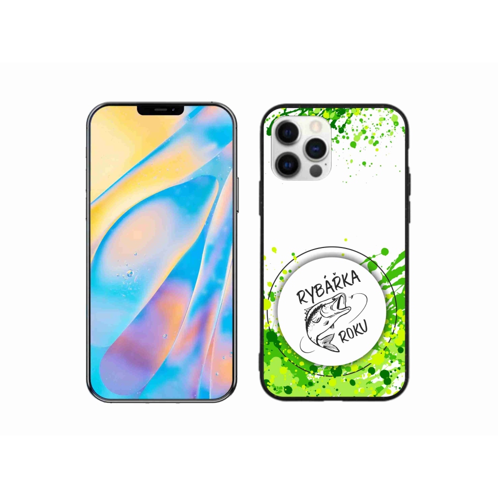 Gél borítás mmCase iPhone 12 készülékhez - Az év halászának fehér háttere