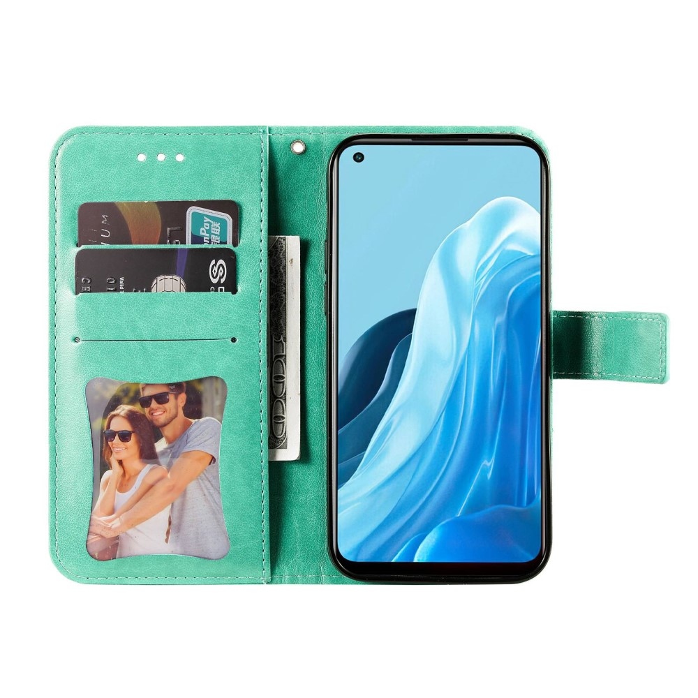 Mandala könyv tok az Oppo Find X5 Lite készülékhez - teal színű