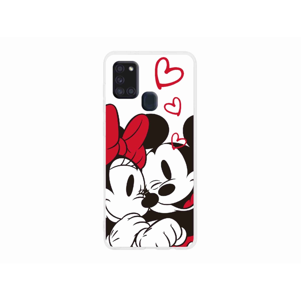 Gél borítás mmCase Samsung Galaxy A21s készülékhez - minnie és mickey