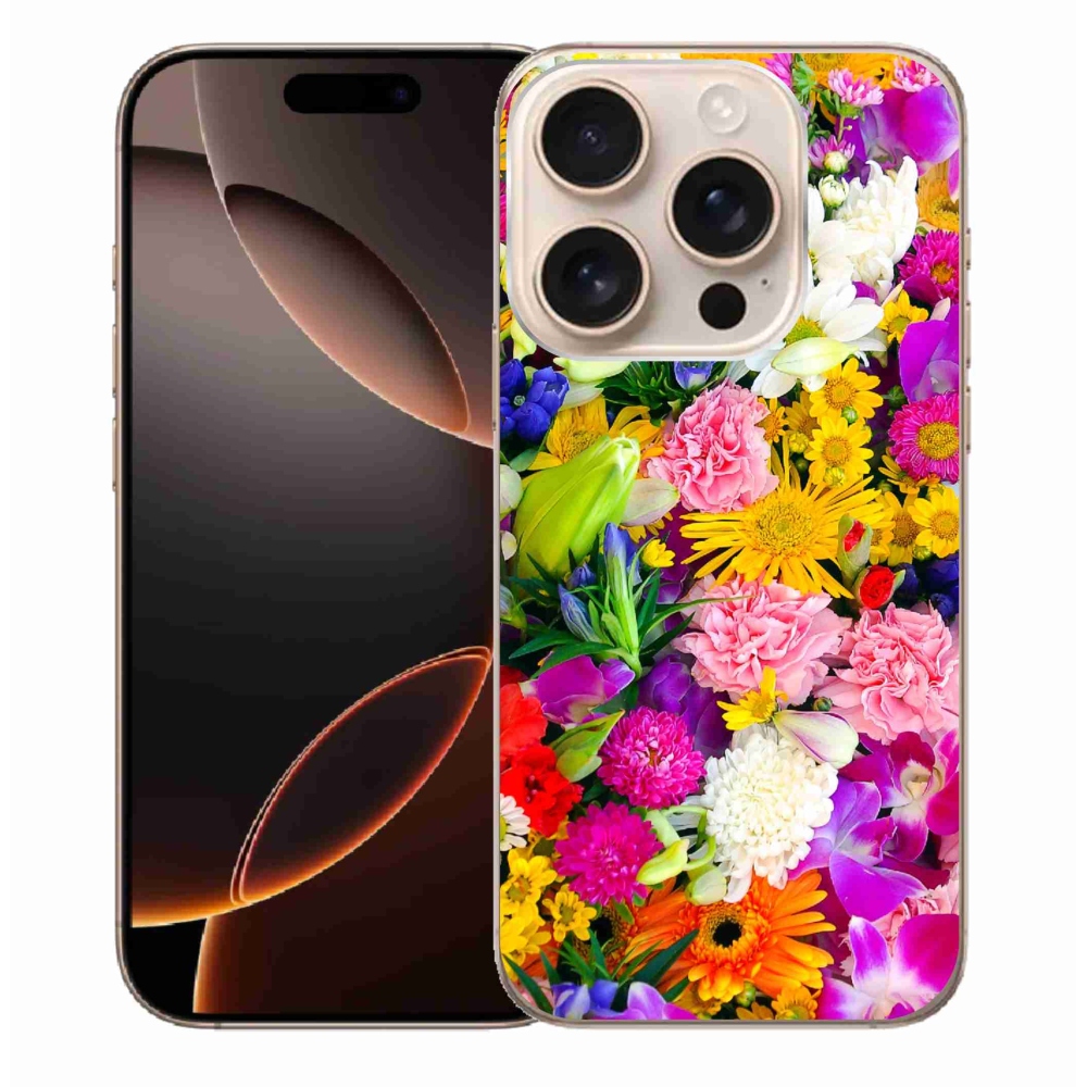 Zselés borítás mmCase iPhone 16 Pro Max készülékhez - virág 12