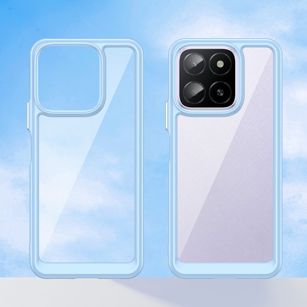 Gél tok fix hátlappal Honor X6b készülékhez - kék