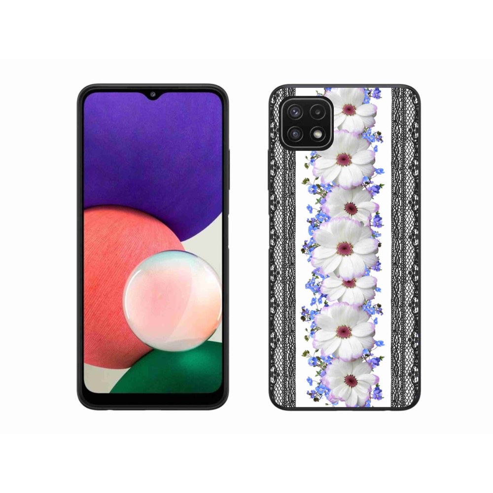 Gél borítás mmCase Samsung Galaxy A22 5G - virágok 8