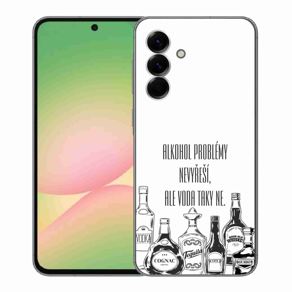 Gél borító mmCase Samsung Galaxy A56 5G - vicces szöveg fehér háttérrel