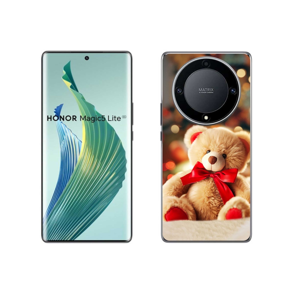 Gél borító mmCase a Honor Magic 5 Lite 5G számára - mackó