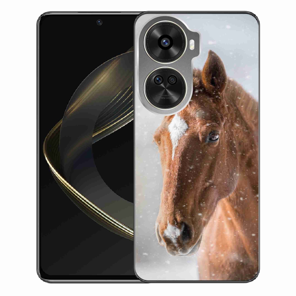 Zselés borítás mmCase a Huawei Nova 12 SE-hez - barna ló 2