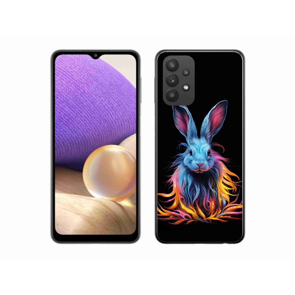 Gél borítás mmCase Samsung Galaxy A32 5G - absztrakt nyúl - Samsung Galaxy A32 5G - absztrakt nyúl
