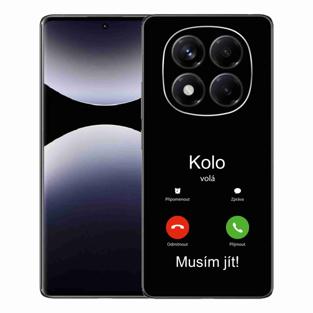 Gél borítás mmCase a Xiaomi Redmi Note 14 Pro - kerek hívások fekete háttérrel