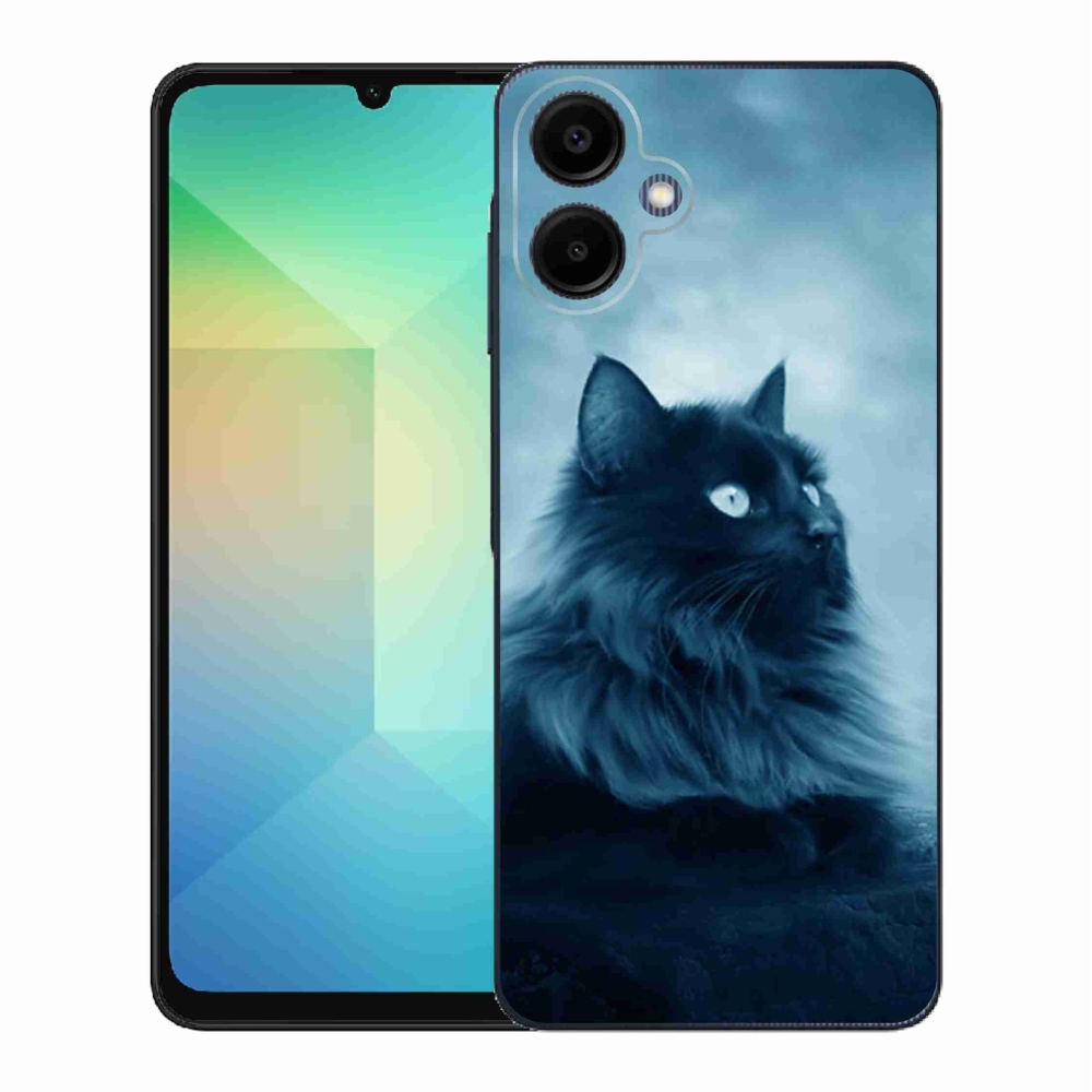 Zselés borítás mmCase Samsung Galaxy A06 4G - fekete macska 1