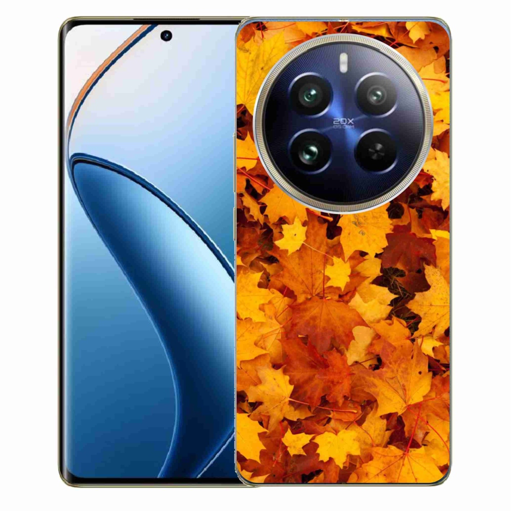 Zselés borítás mmCase a Realme 12 Pro 5G/12 Pro+ 5G számára - juharlevelek
