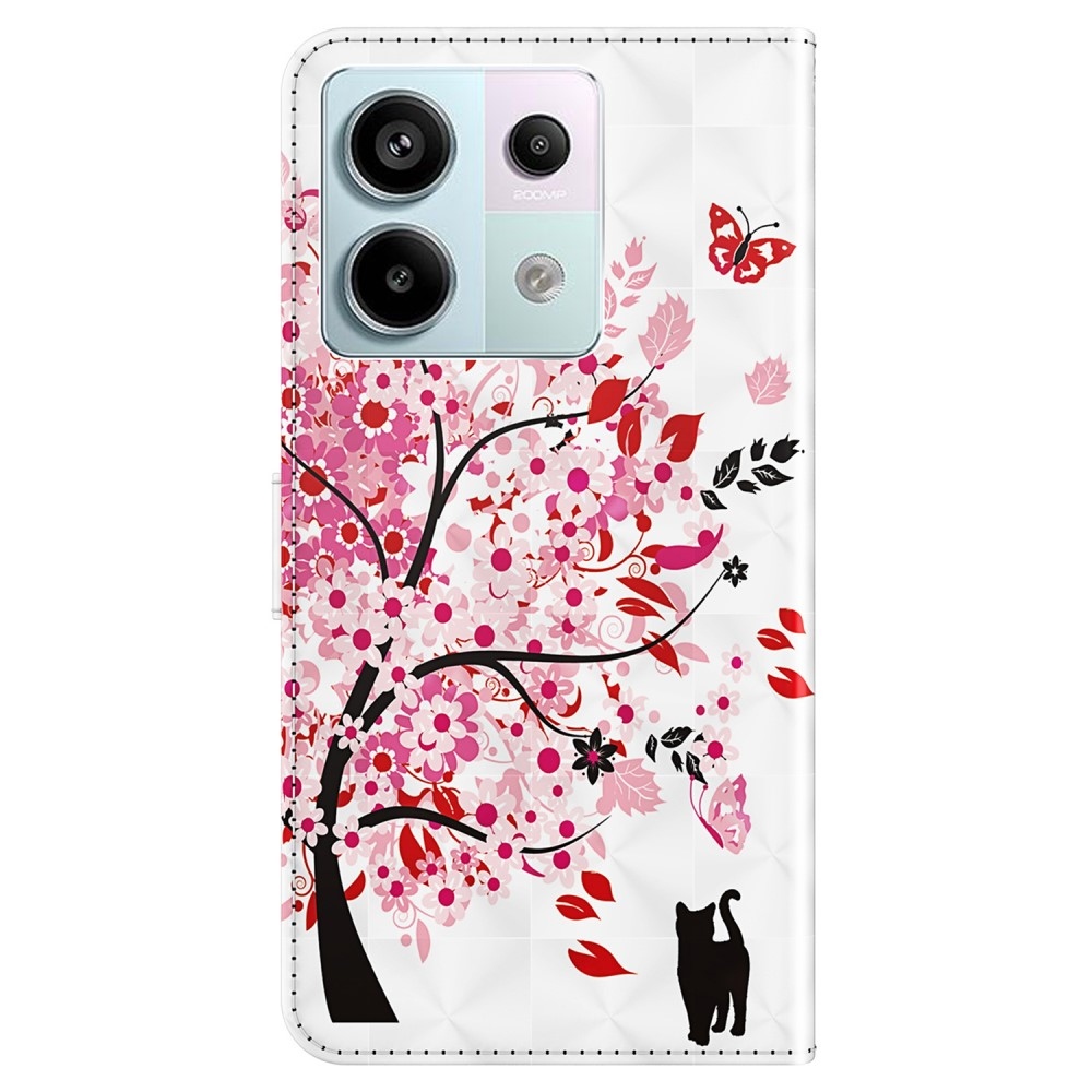 Nyomtatott könyv tok Xiaomi Redmi Note 13 Pro 5G/Poco X6 5G - virágzó fa