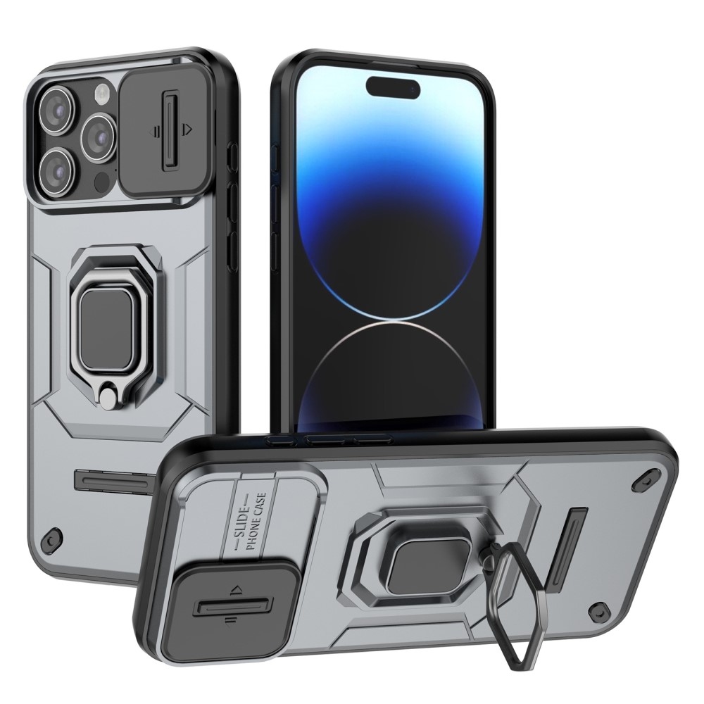 Ütésálló borítás iPhone 15 Pro készülékhez - szürke