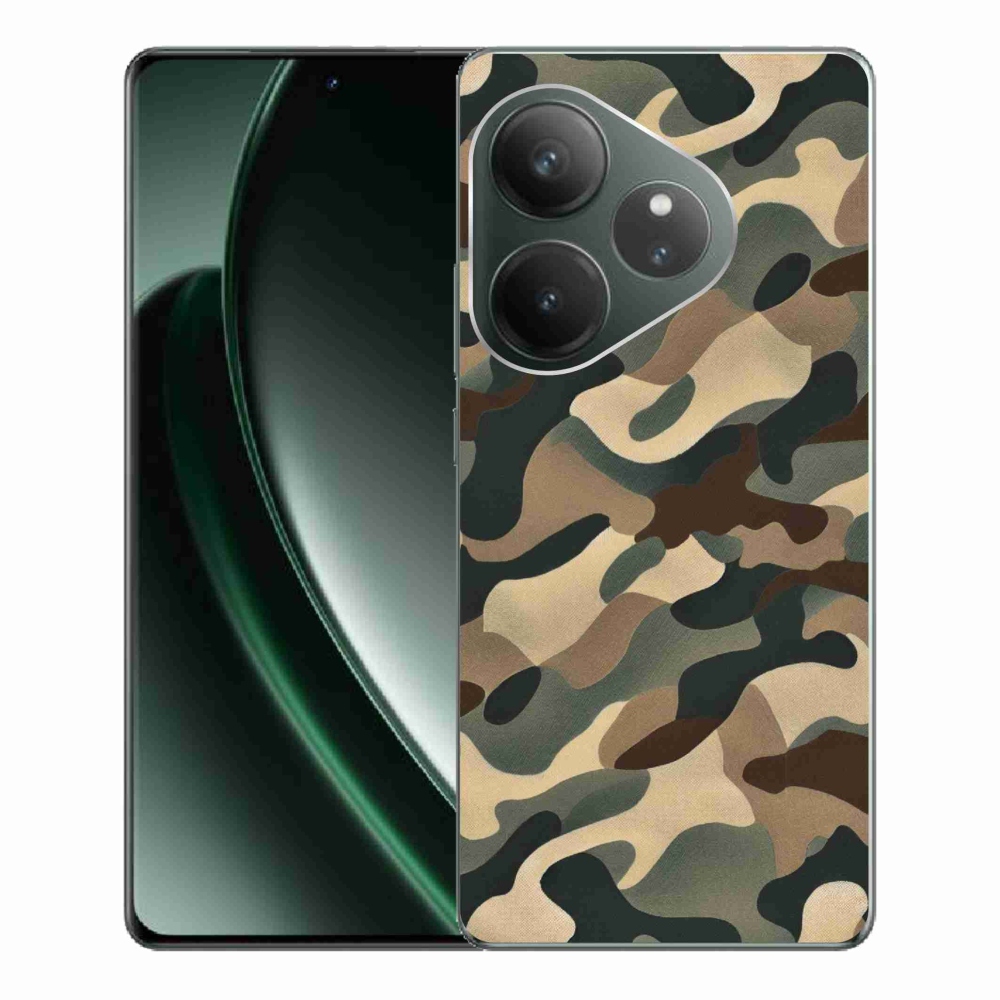 Gél borítás mmCase a Realme GT 6 5G/GT 6T 5G számára - álcázó minta 11